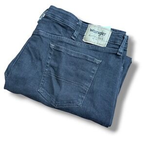 Wrangler Authentics Mens‎ Jeans Relaxed Fit Black Denim Pants